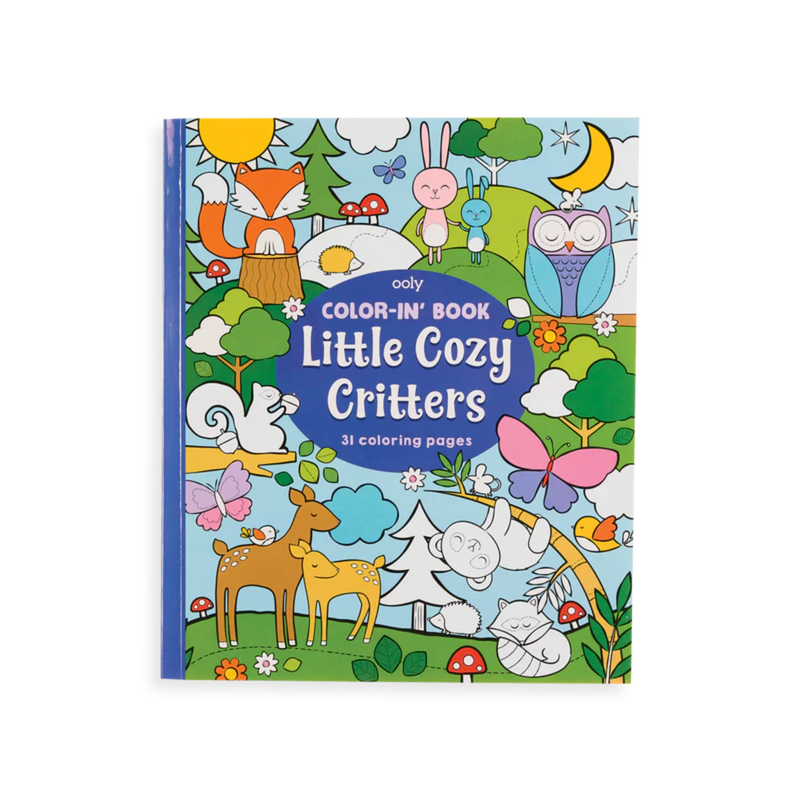 Color In Book Little Cozy Critters