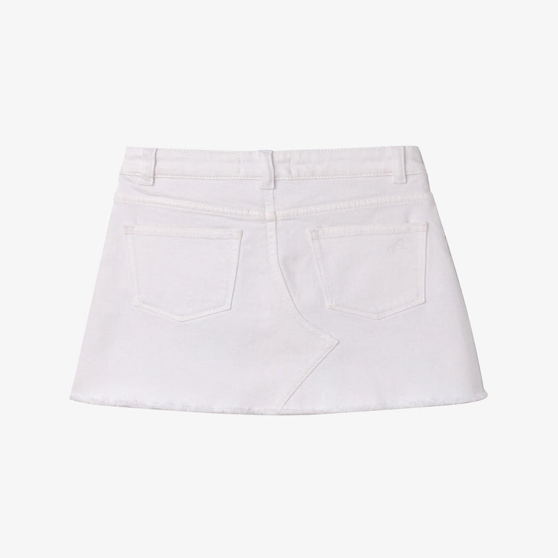 DL1961 White Jenny Mini Skirt