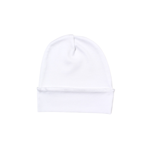 Snuggles N Cuddles White Newborn Hat