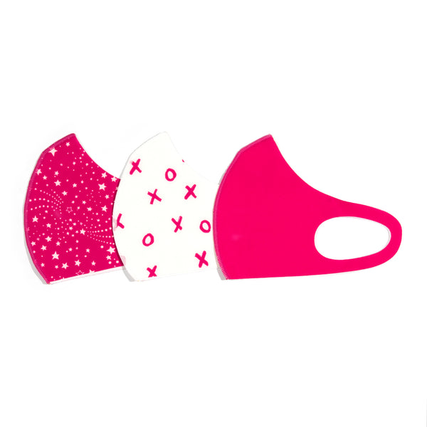 Hot Pink Adult Mask Set