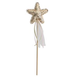 Sequin Gold Star Wand