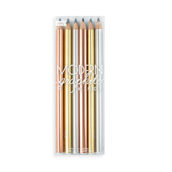 Modern Graphite Pencils S/6