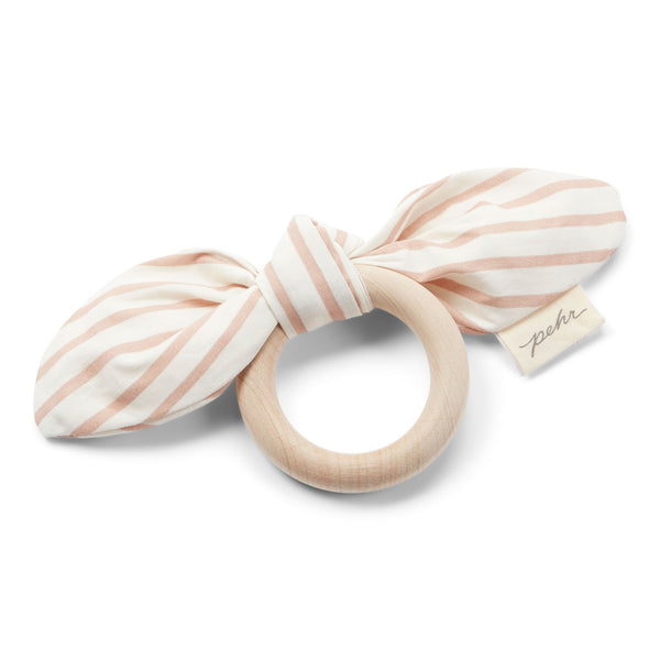 Pehr Pink Stripe On The Go Teether