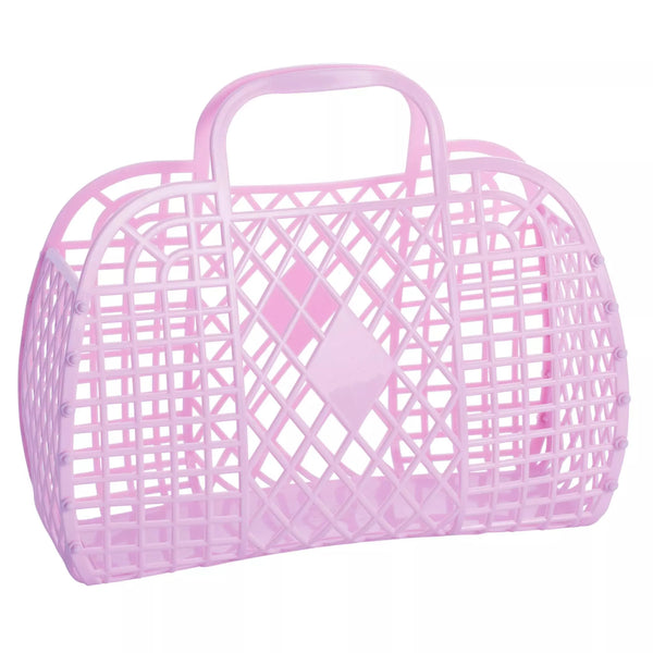 pink Sun Jellies Retro Basket
