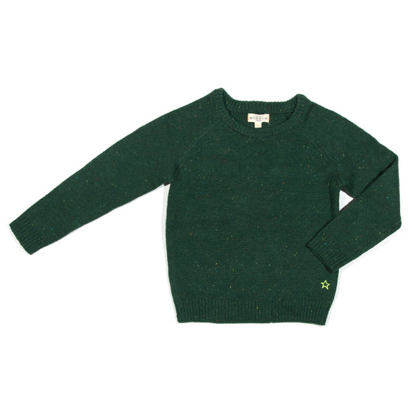 Grey Confetti Knit Leon Sweater