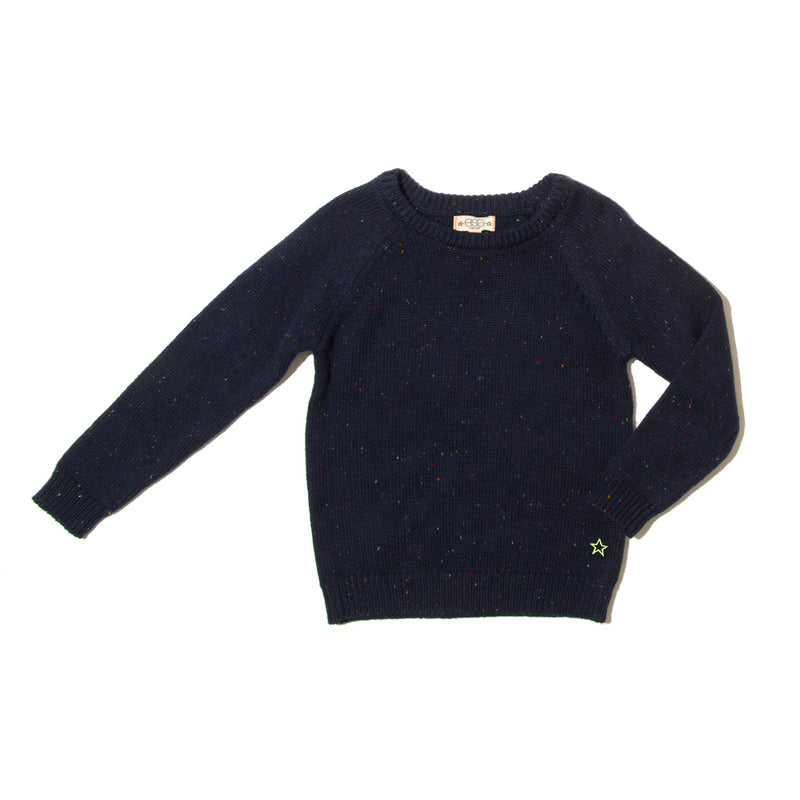 Grey Confetti Knit Leon Sweater