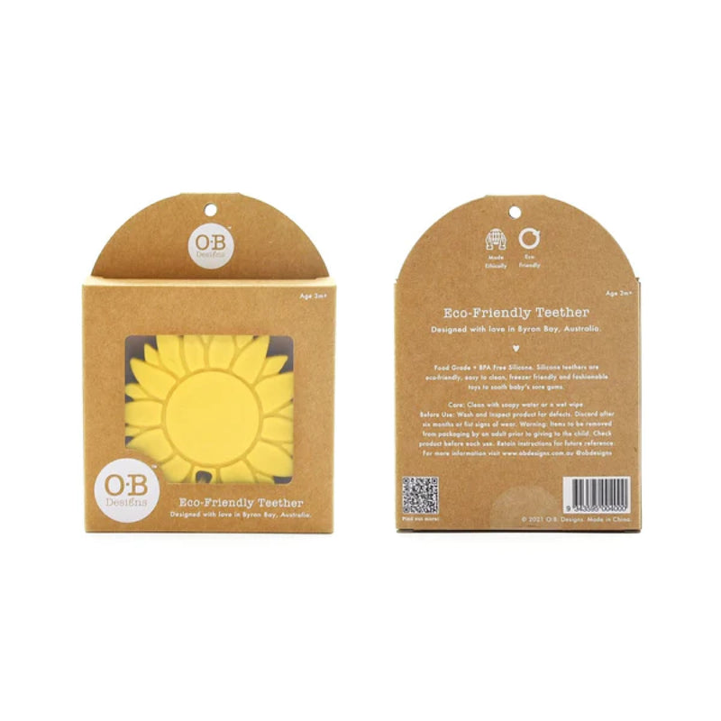 Lemon Silicone Sunflower Teether