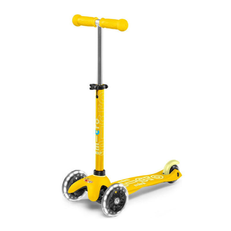 Mini Deluxe Yellow LED Scooter