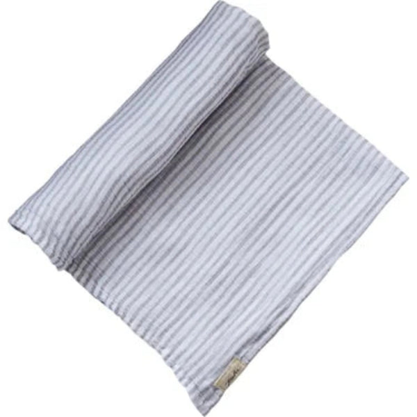 Pehr Pebbled Grey Striped Swaddle