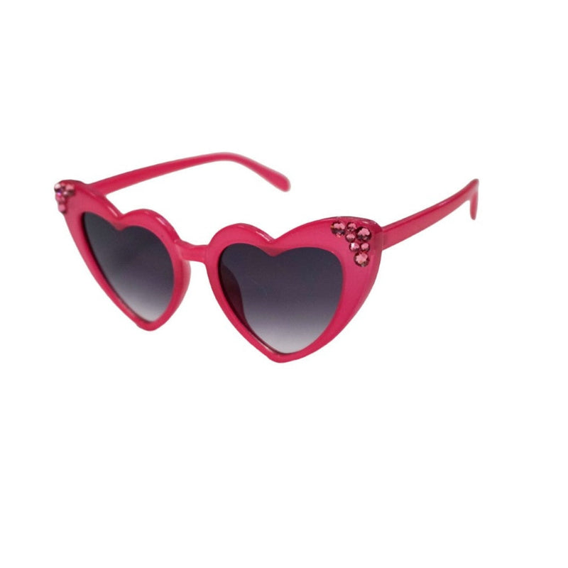 Fuschia Heart Sunglasses