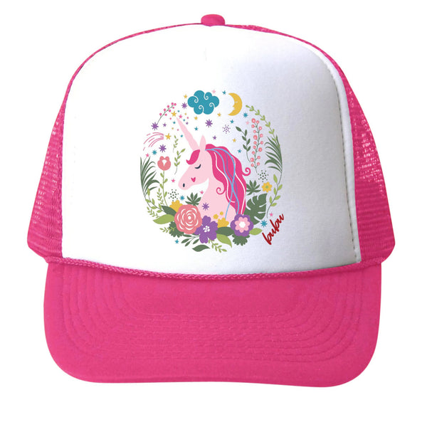Floral Unicorn Trucker Hat